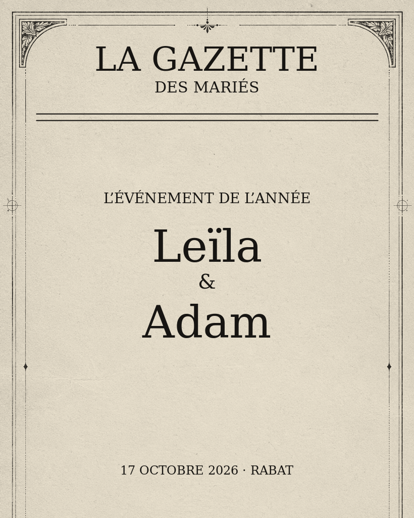 La Gazette des Mariés